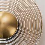 Бра с янтарным стеклянным диском и золотистыми акцентами Savio Glass Disc варинант исполнения - 5 | Loft Concept в Орле