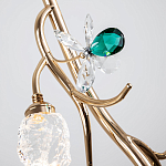 Подвесной светильник с хрустальными плафонами и декором Alvere Crystal Hanging Lamp варинант исполнения - 4 | Loft Concept в Орле