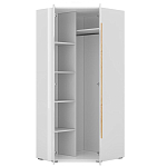 Шкаф угловой с белым глянцевым фасадом Grace of Furniture варинант исполнения - 2 | Loft Concept в Орле