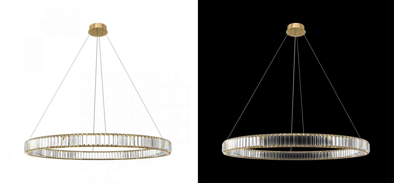 Люстра Crystal Ring Gold диаметр 100 Люстра Crystal Ring Gold диаметр 100 - Loft-Concept в Орле