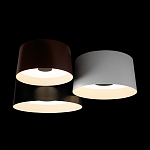 Потолочный светильник с 3-мя цилиндрическими абажурами черного белого и коричневого цвета Urban Dome варинант исполнения - 4 | Loft Concept в Орле