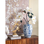 Ваза фарфоровая с узким горлышком и синими цветочными мотивами Independence варинант исполнения - 4 | Loft Concept в Орле