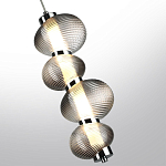 Подвесной светильник с 4-мя рифлеными стеклянными шарами Marcelh Light варинант исполнения - 5 | Loft Concept в Орле