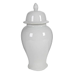 Ваза белая с крышкой однотонная Chinoiserie Ceramics варинант исполнения - 8 | Loft Concept в Орле