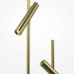 Напольный торшер светодионый золотой Lumen Duo варинант исполнения - 3 | Loft Concept в Орле