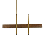 Люстра линейная прямоугольная Wooden Straight Shapes варинант исполнения - 2 | Loft Concept в Орле