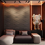 Гипсовая 3D панель с принтографией PM-04 варинант исполнения - 1 | Loft Concept в Орле