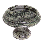 Фруктовница средняя из натурального камня Змеевик Шабровский Natural Stone Fruit Bowls варинант исполнения - 2 | Loft Concept в Орле