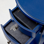 Синяя тумба на фигурных ножках Shelby варинант исполнения - 7 | Loft Concept в Орле