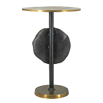 Столик приставной с абстрактным основанием и акцентом в виде золотистого диска Heavenly Space варинант исполнения - 2 | Loft Concept в Орле