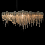 Люстра подвесная с металлическими дугами и длинными цепочками 115 см Atlantis Chain варинант исполнения - 16 | Loft Concept в Орле