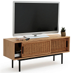 ТВ-тумба из дуба и плетеного ротанга Wicker Chasey TV Stand варинант исполнения - 5 | Loft Concept в Орле