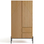 Шкаф с геометрическим рисунком на дверцах Anders Light Wood варинант исполнения - 1 | Loft Concept в Орле