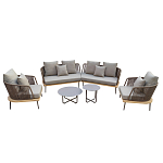 Диван садовый угловой Counter серый варинант исполнения - 3 | Loft Concept в Орле