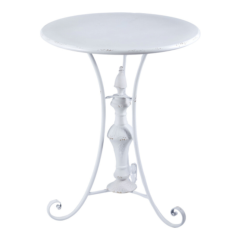 Столик белый кованный в прованском стиле Vaucluse Белый в Орле | Loft Concept 