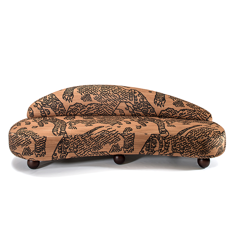 Дизайнерский Диван Wakonda Оранжевый Коричневый в Орле | Loft Concept 