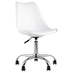 Офисный стул на металлическом основании EGGERY White пластик варинант исполнения - 1 | Loft Concept в Орле