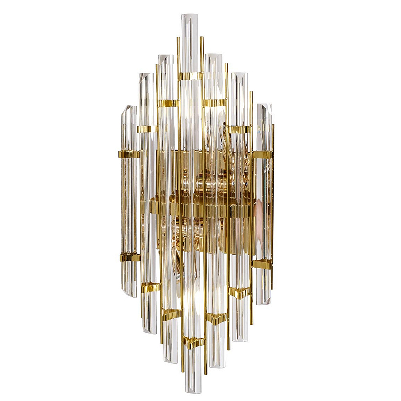 Бра стеклянное с золотым каркасом Luxxu Modern Золотой Прозрачный Бра стеклянное с золотым каркасом Luxxu Modern Золотой Прозрачный в Орле | Loft Concept