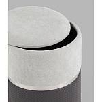 Пуф Mauldine с ящиком серо-черный с экокожей варинант исполнения - 2 | Loft Concept в Орле