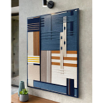 Панно из шнура Синяя геометрическая абстракция wall panel line Blue варинант исполнения - 2 | Loft Concept в Орле