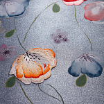 Обои ручная роспись Falling Flowers Standard colourway on Flash metallic silk варинант исполнения - 2 | Loft Concept в Орле