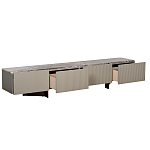 Тумба под телевизор серая с мраморной столешницей Uniqueness Marble варинант исполнения - 2 | Loft Concept в Орле