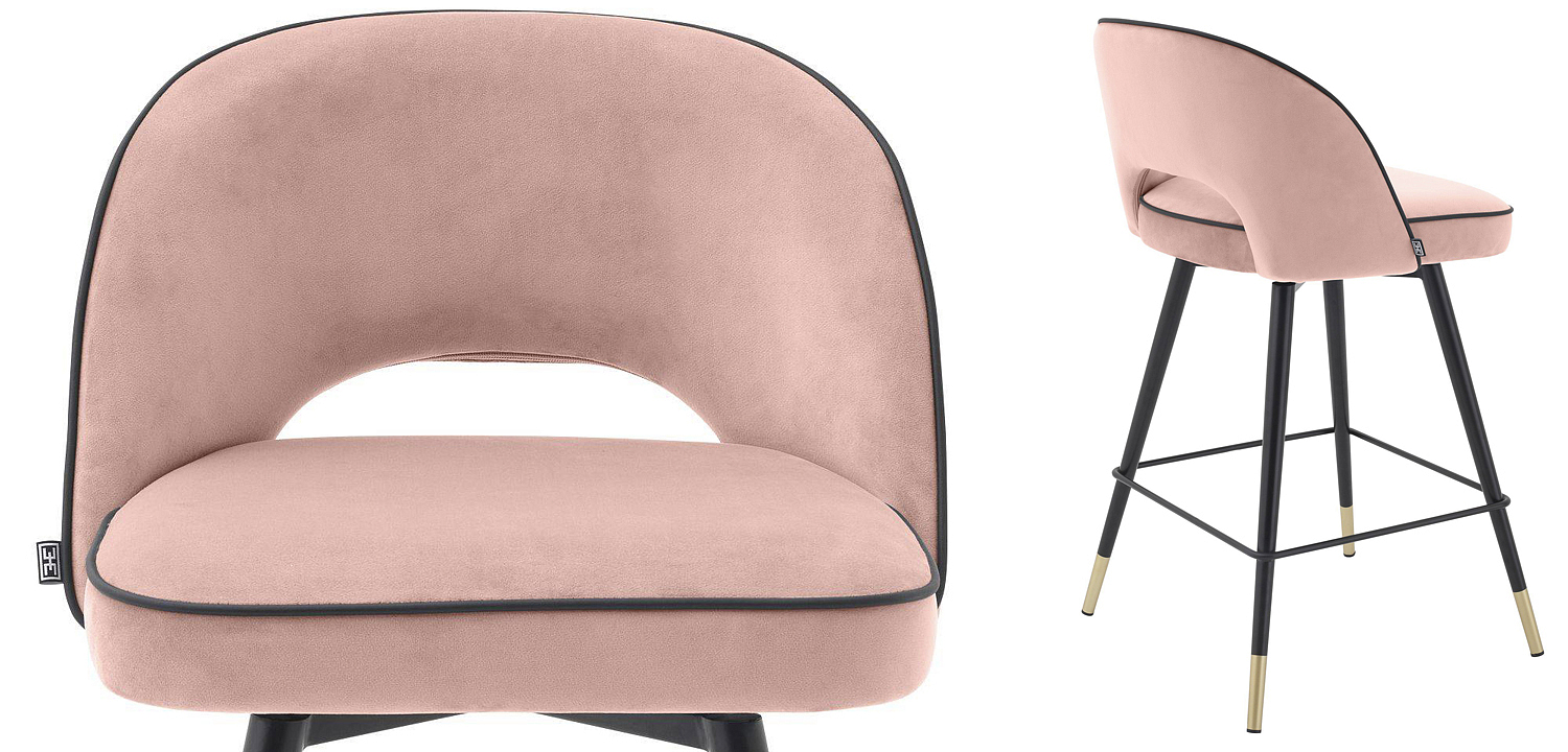 Комплект полубарных стульев Eichholtz Counter Stool Cliff set of 2 nude Комплект полубарных стульев Eichholtz Counter Stool Cliff set of 2 nude - Loft-Concept в Орле