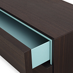 Дизайнерский комод коричневый с 2-мя ящиками и дверцами Pandora варинант исполнения - 2 | Loft Concept в Орле