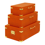Комплект оранжевых чемоданов Golden Twigs варинант исполнения - 2 | Loft Concept в Орле