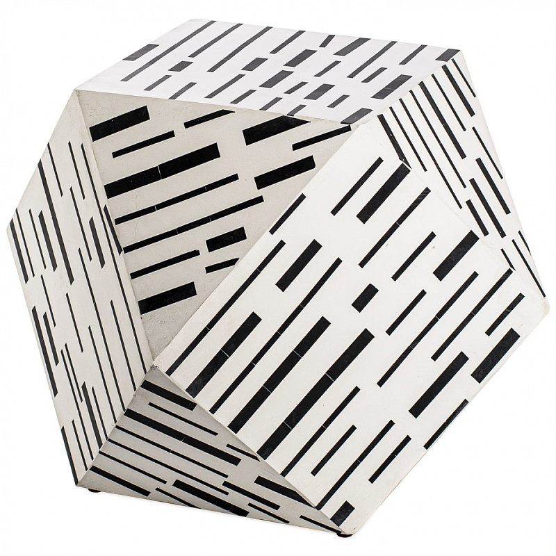 Табурет Black&white Indian Bone Inlay stool Черно-белый Табурет Black&white Indian Bone Inlay stool Черно-белый в Орле | Loft Concept