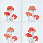 Плитка с узором Мухомор варинант исполнения - 1 | Loft Concept в Орле