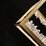 Настольная лампа прямоугольная с декоративными элементами в виде кристаллов Smooth Shine варинант исполнения - 4 | Loft Concept в Орле