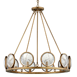 Люстра круглая с прозрачными рельефными плафонами Crystal Prism варинант исполнения - 3 | Loft Concept в Орле