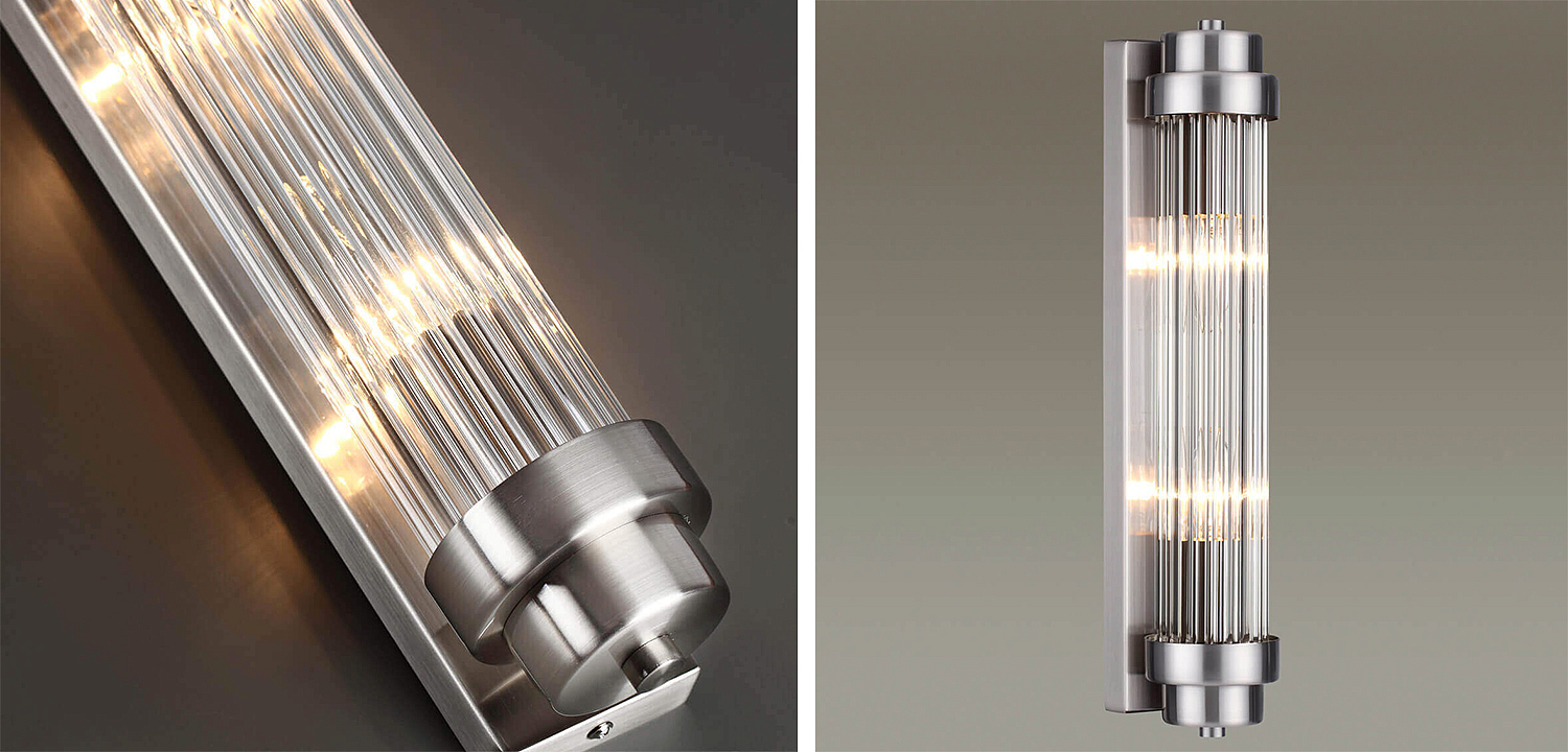 Бра Dirck Glass TUBE Sconce Nickel Бра Dirck Glass TUBE Sconce Nickel - Loft-Concept в Орле