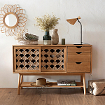 Зеркало из ротанга в форме цветка WICKER MIRROR 65  варинант исполнения - 3 | Loft Concept в Орле