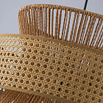 Подвесной светильник с абажуром из натуральных материалов Light Inside the Cell варинант исполнения - 7 | Loft Concept в Орле