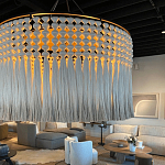 Люстра серая плетеная с кисточками Boho Tassel Chandelier варинант исполнения - 2 | Loft Concept в Орле