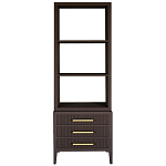 Этажерка Primo с ящиками шпон Темный орех варинант исполнения - 1 | Loft Concept в Орле