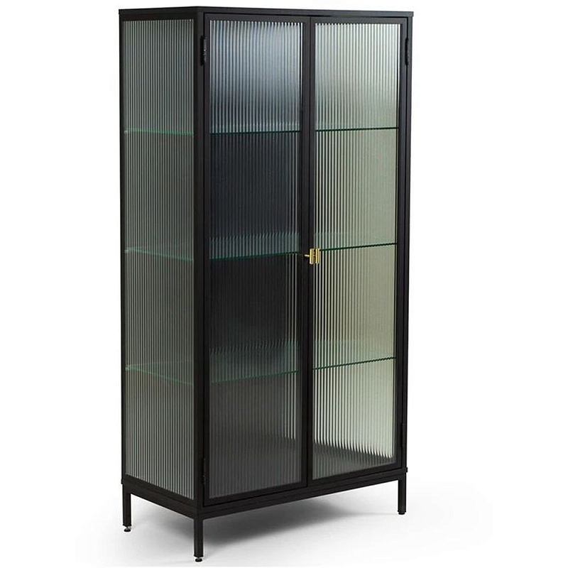 Шкаф витрина Frosted glass Черный Шкаф витрина Frosted glass Черный в Орле | Loft Concept