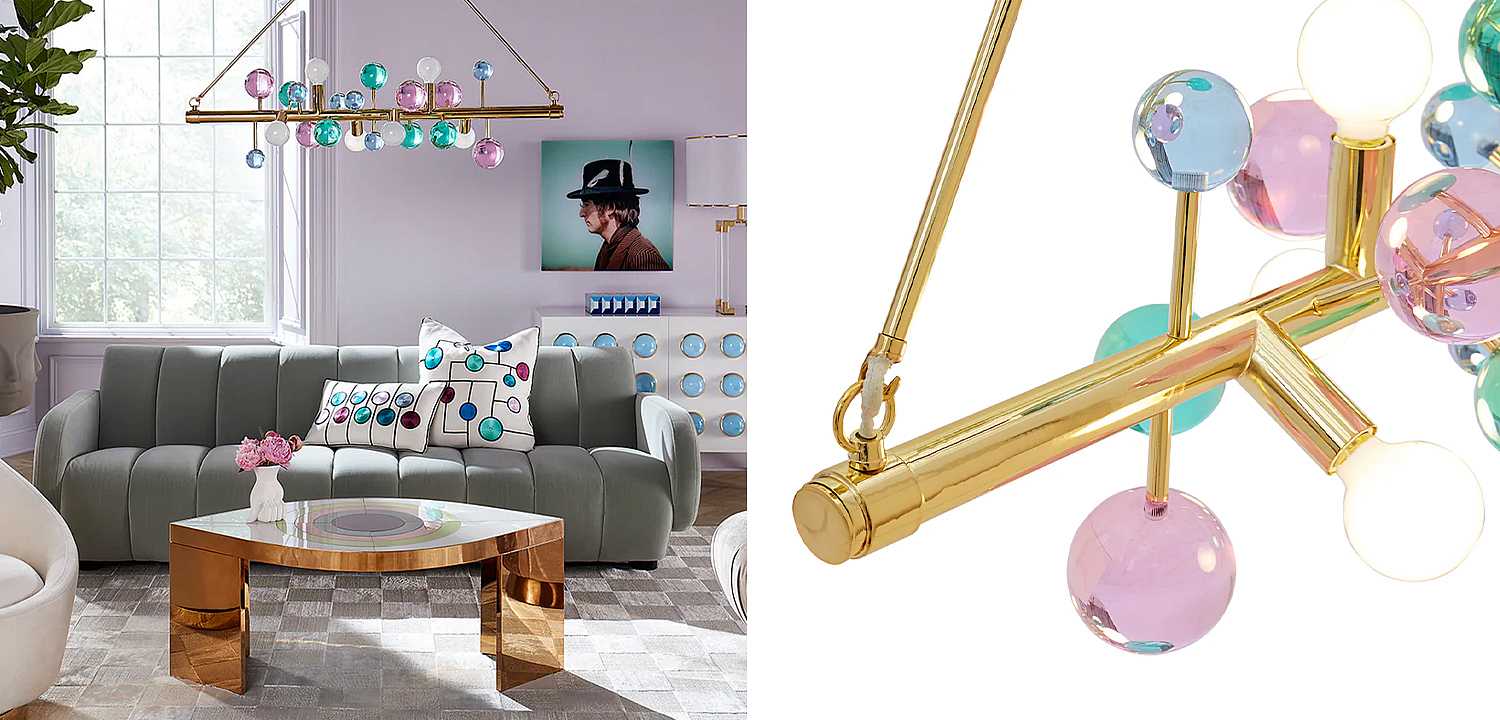 Светильник Jonathan Adler GLOBO SIX-LIGHT LINEAR CHANDELIER Multi Светильник Jonathan Adler GLOBO SIX-LIGHT LINEAR CHANDELIER Multi - Loft-Concept в Орле