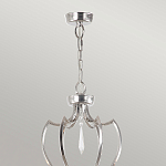 Люстра цвета никель с 6-ю лампами и стеклянными подвесками Elstead Lighting варинант исполнения - 4 | Loft Concept в Орле