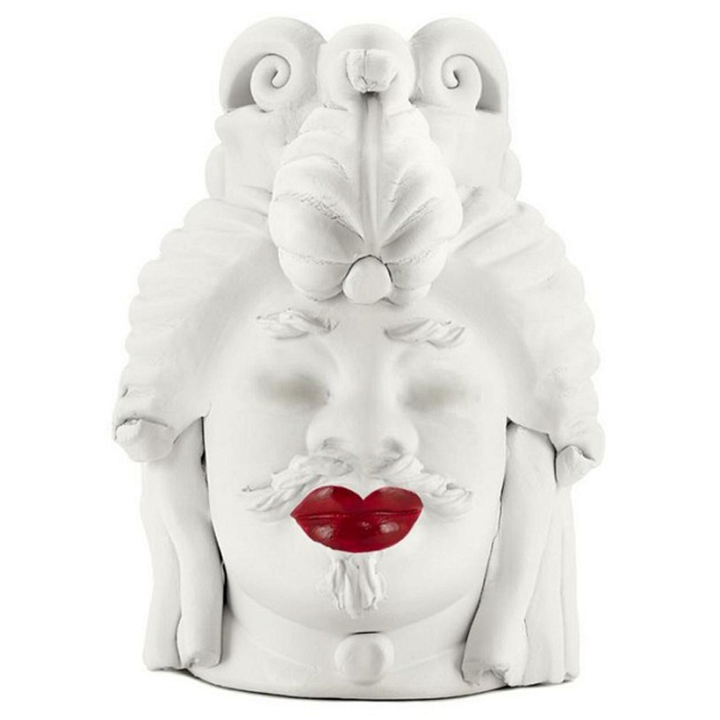 Ваза Vase Moro Man Small Lipstick Белый Красный Ваза Vase Moro Man Small Lipstick Белый Красный в Орле | Loft Concept