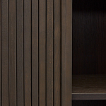 Буфет тёмно-коричневого цвета из ясеневого шпона с 2-мя раздвижными дверями Toinette варинант исполнения - 3 | Loft Concept в Орле