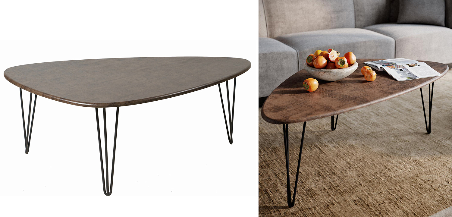 Кофейный стол Dorian Coffee Table brown Кофейный стол Dorian Coffee Table brown - Loft-Concept в Орле