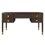 Письменный стол с 4-мя ящиками Elsa Dreams Walnut варинант исполнения - 6 | Loft Concept в Орле