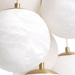 Люстра подвесная круглая с сферическими плафонами из натурального камня Glowing Spheres варинант исполнения - 4 | Loft Concept в Орле