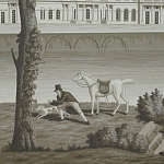 Обои ручная роспись Monuments of Paris Eau Forte on scenic paper варинант исполнения - 2 | Loft Concept в Орле