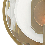 Бра круглое с прозрачным рельефным плафоном Crystal Prism варинант исполнения - 1 | Loft Concept в Орле