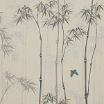 Обои ручная роспись Distant Bamboo Special Colourway on white dyed paper варинант исполнения - 1 | Loft Concept в Орле