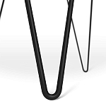 Стол журнальный c круглой столешницей из стекла серого цвета Gray and Gold Marble варинант исполнения - 6 | Loft Concept в Орле